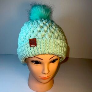 #4 Mint green crocheted hat